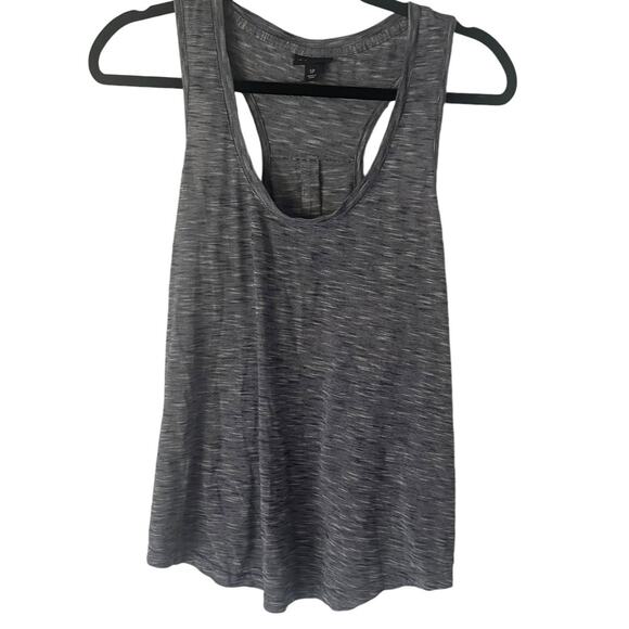 Tahari Women's Size Small P Blue Striped‎ Heathered Racerback Tank Top - Picture 1 of 8